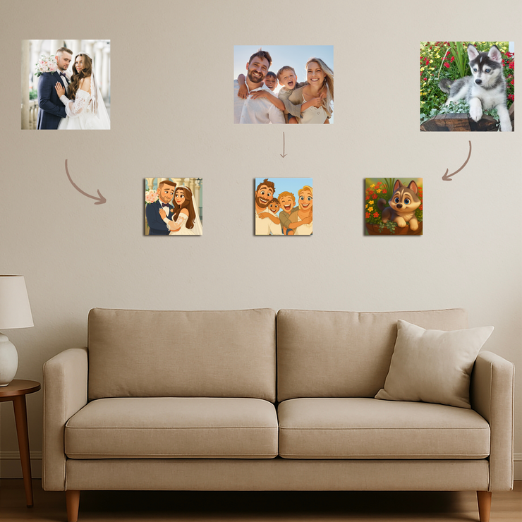Custom Animated Cartoon Portrait